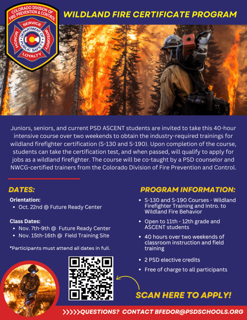Wildland Fire Certificate Program Orientation - PSD Future Ready